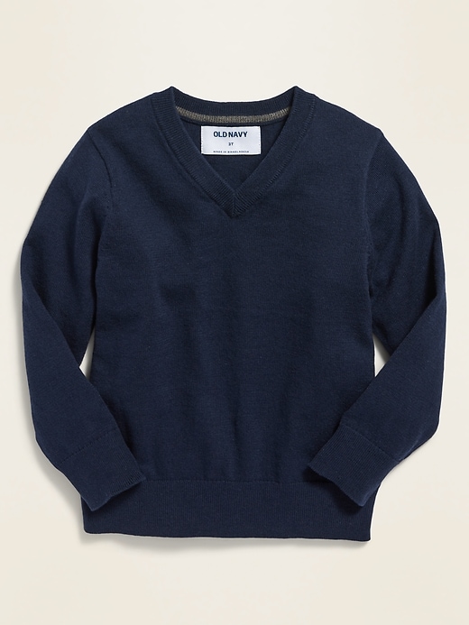 View large product image 1 of 1. Unisex V-Neck Sweater for Toddler