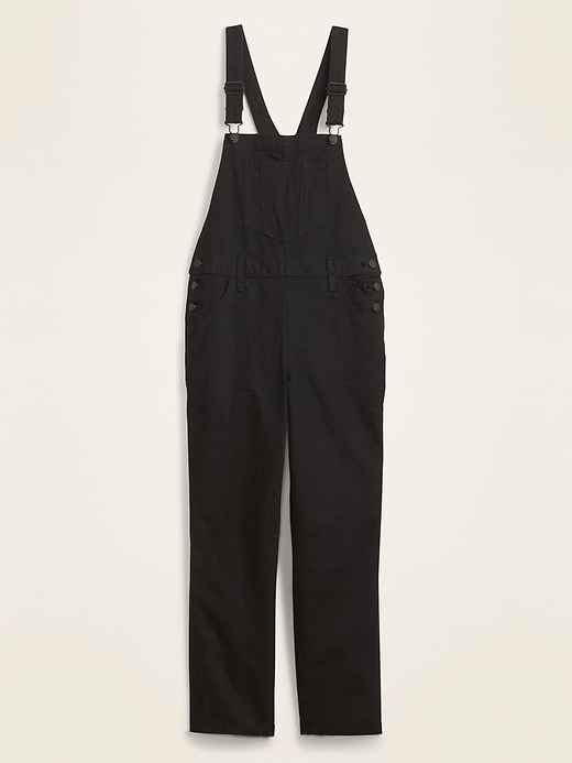 View large product image 1 of 1. Boyfriend Black Jean Overalls for Women