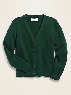 old navy green cardigan