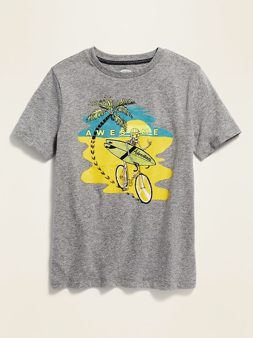 View large product image 1 of 1. Skeleton Surfer Graphic Tee For Boys