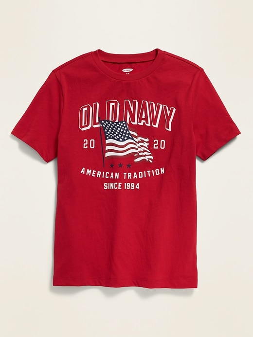 View large product image 1 of 1. 2020 U.S. Flag Graphic Tee For Boys