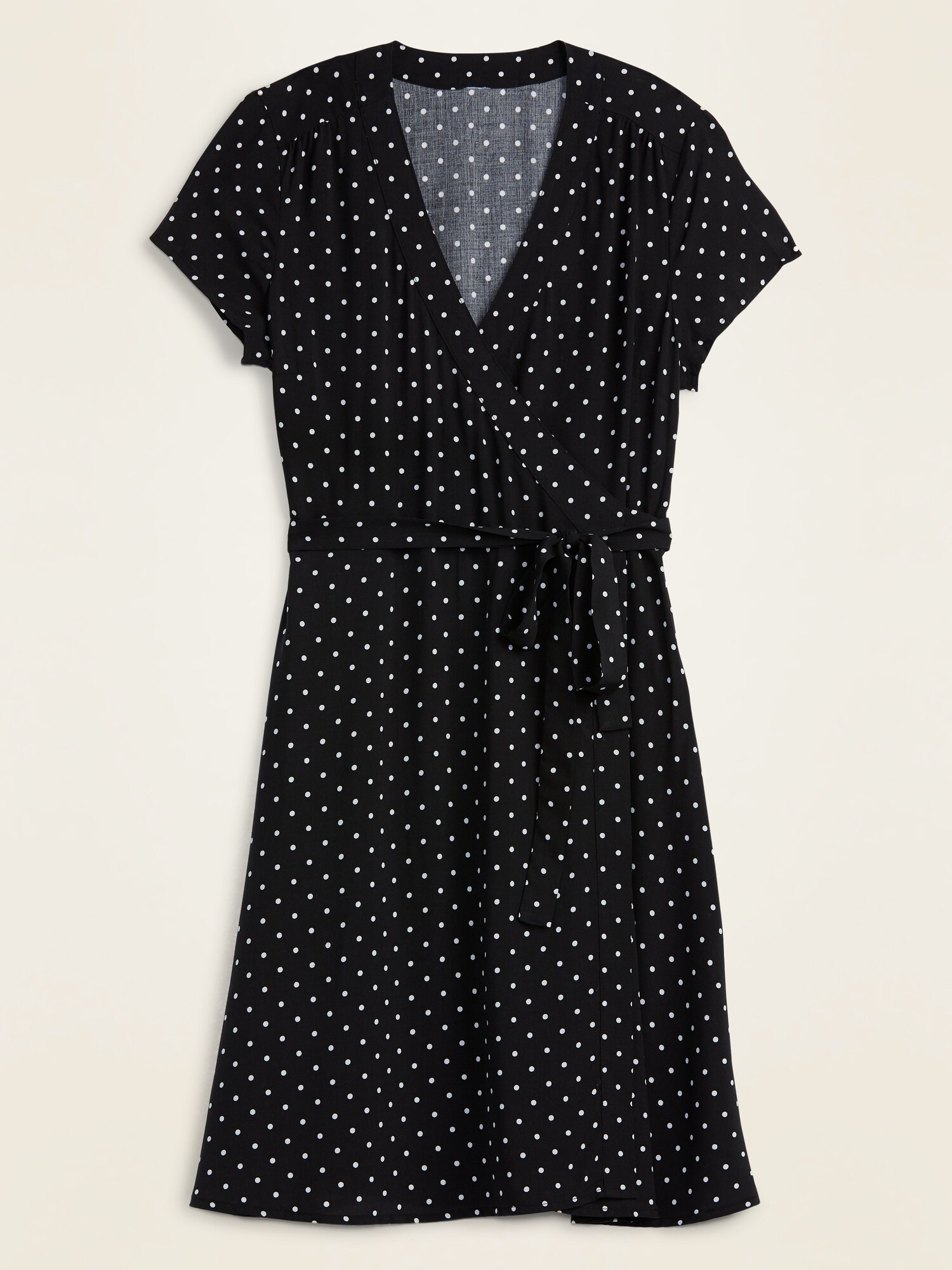 old navy black and white polka dot dress
