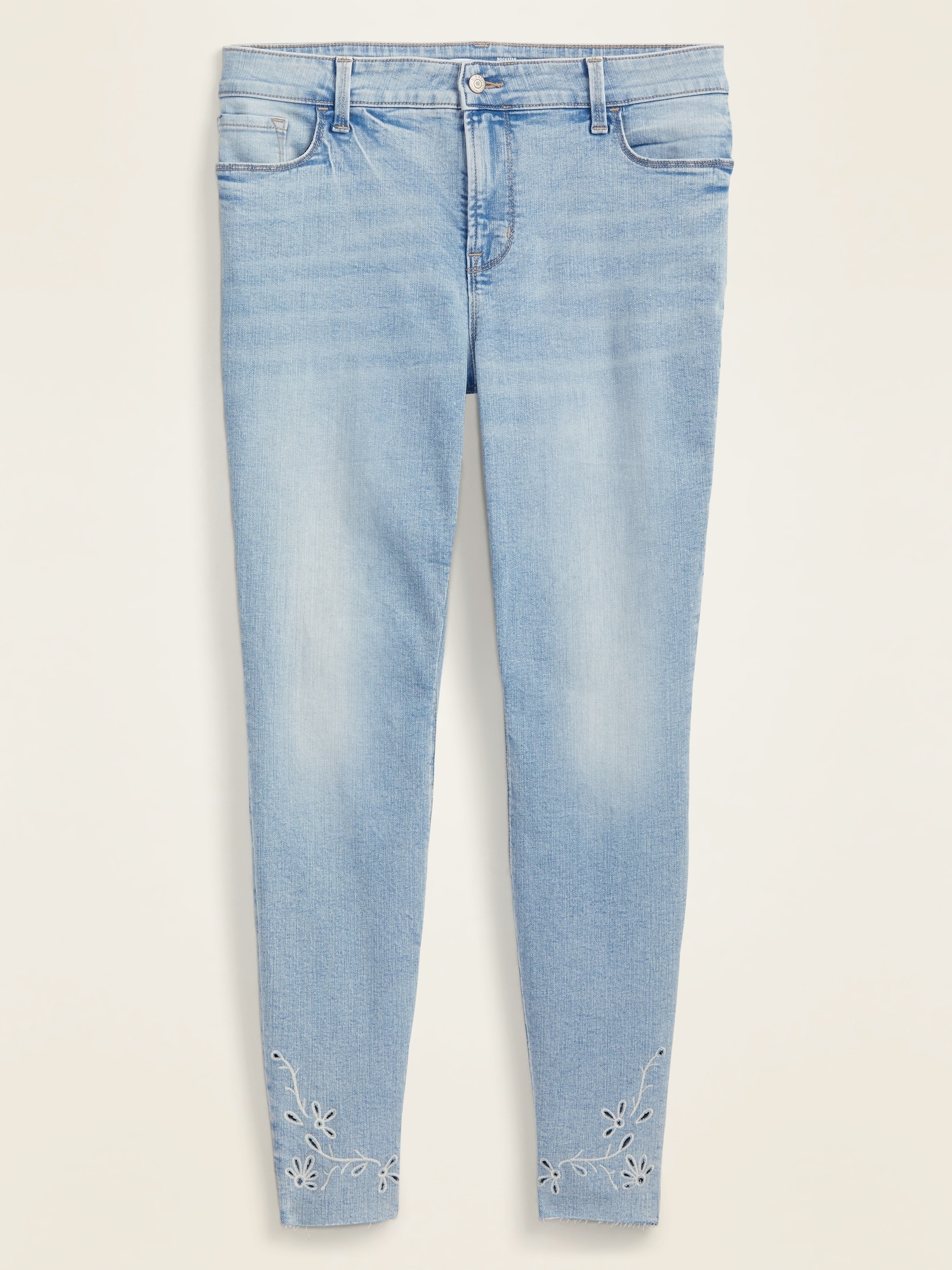 old navy embroidered jeans