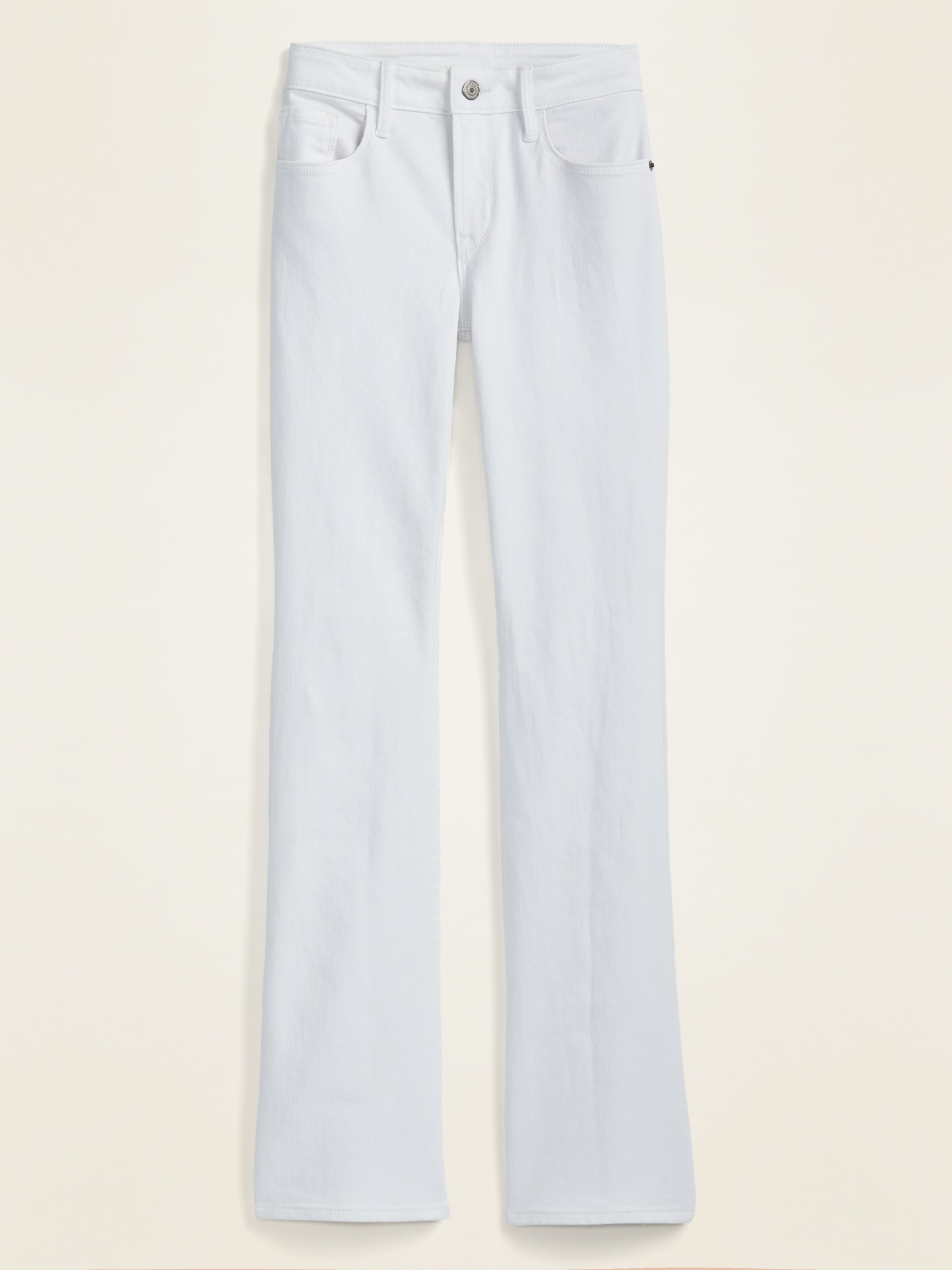 womens white boot cut jeans