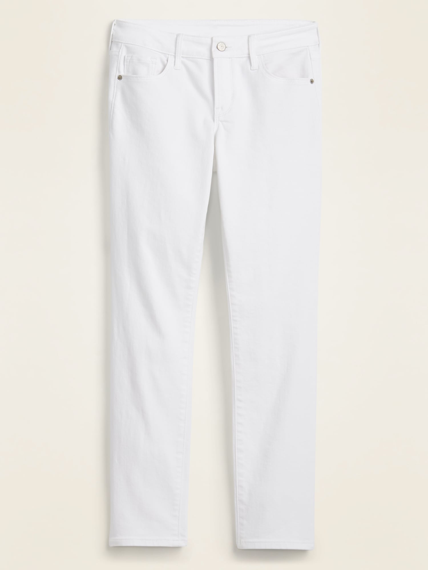 low rise white jeans womens