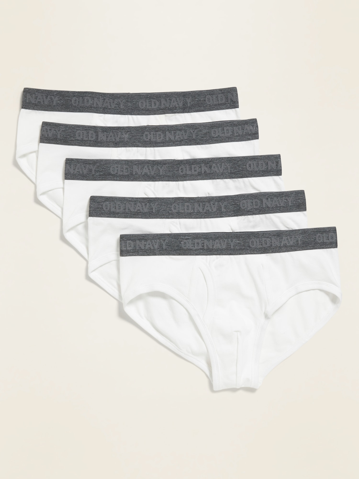 Soft-Washed Built-In Flex Underwear Briefs 5-Pack for Men | Old Navy