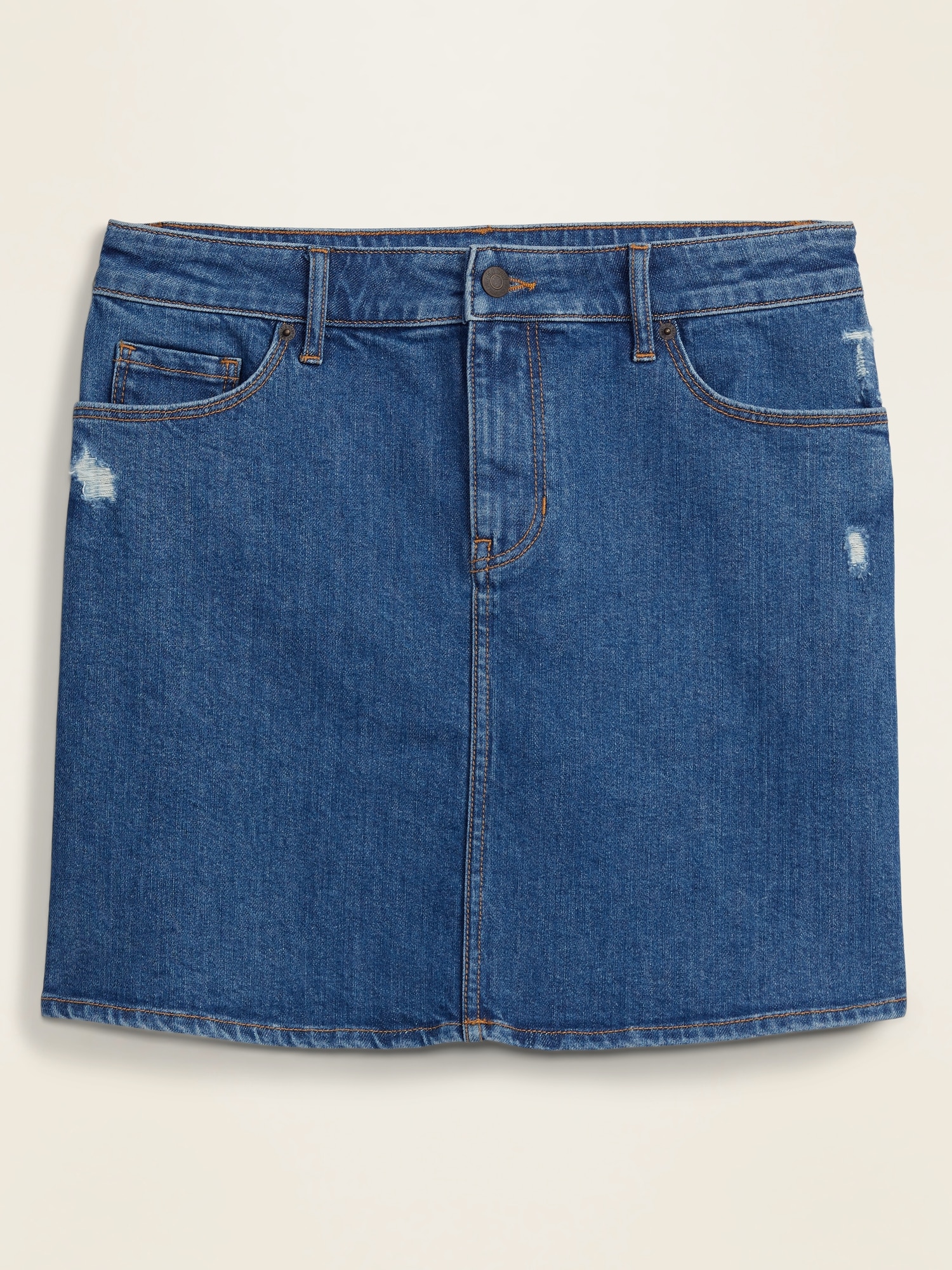 old navy blue jean skirts