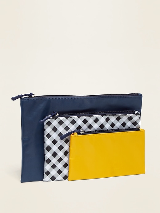 navy pouch bag