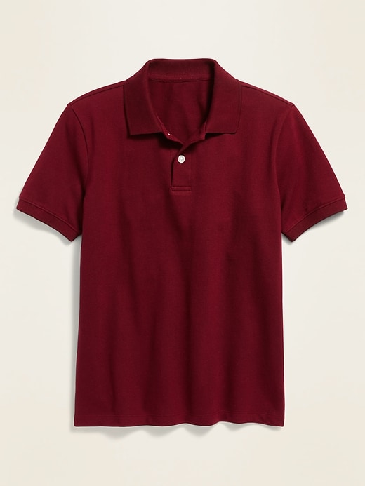 View large product image 1 of 1. School Uniform Built-In Flex Polo Shirt for Boys
