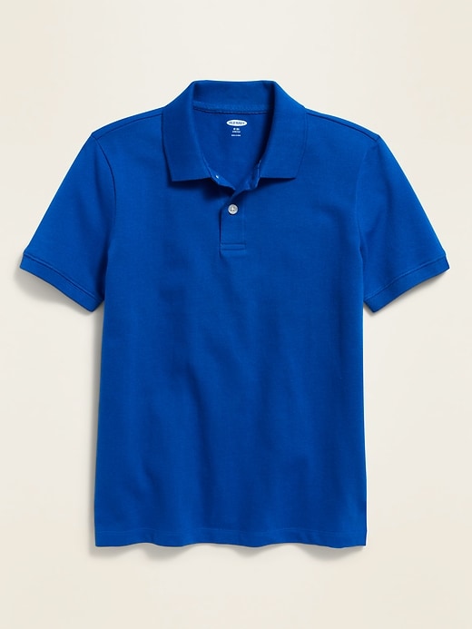 View large product image 1 of 1. School Uniform Built-In Flex Polo Shirt for Boys