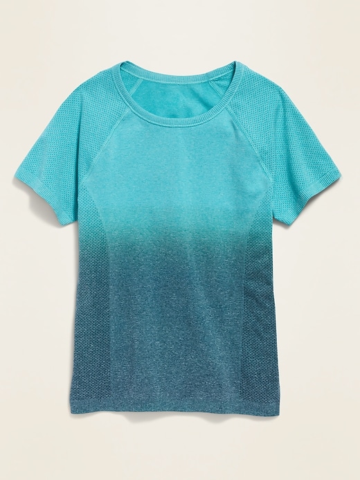 View large product image 1 of 1. Fitted Go-Dry Seamless Tee for Girls