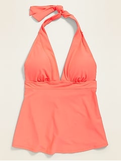 orange tankini swimsuit