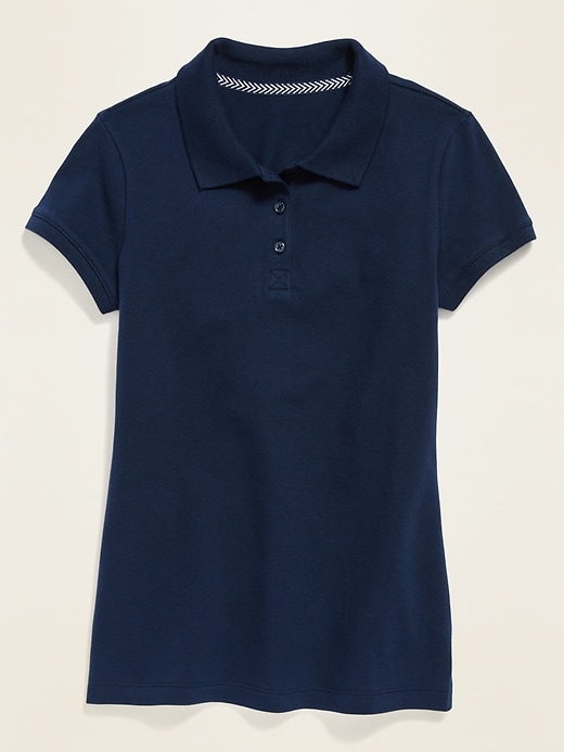 Uniform Stain-Resistant Pique Polo for Girls | Old Navy