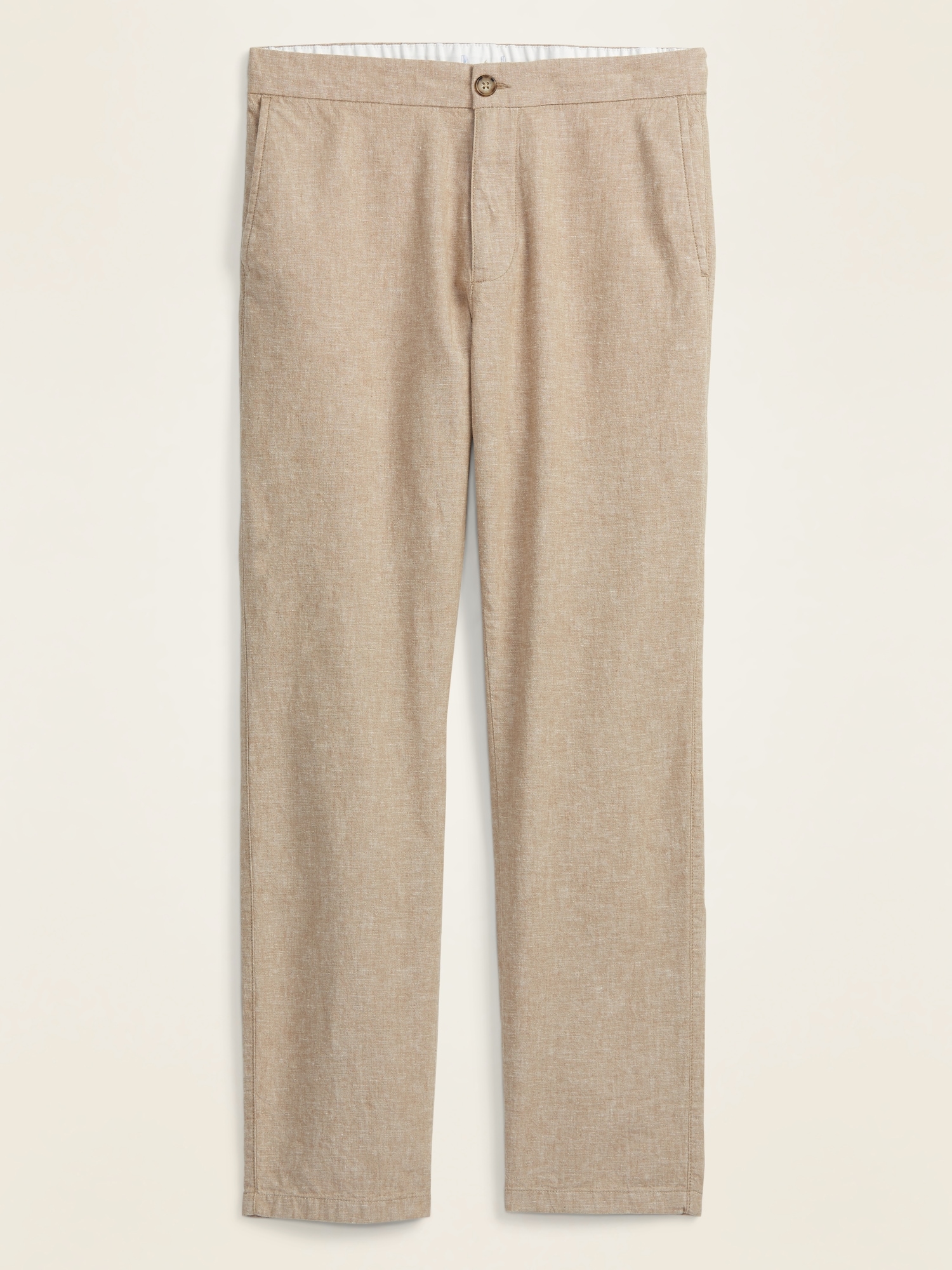 Slim Built-In Flex Linen-Blend Interior Drawstring Pants for Men | Old Navy