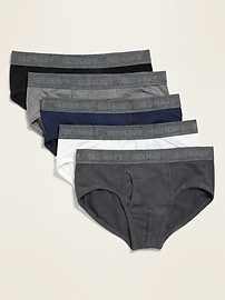 Soft-Washed Built-In Flex Underwear Briefs 5-Pack