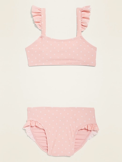 View large product image 1 of 1. Ruffle-Trim Bikini Set for Toddler Girls