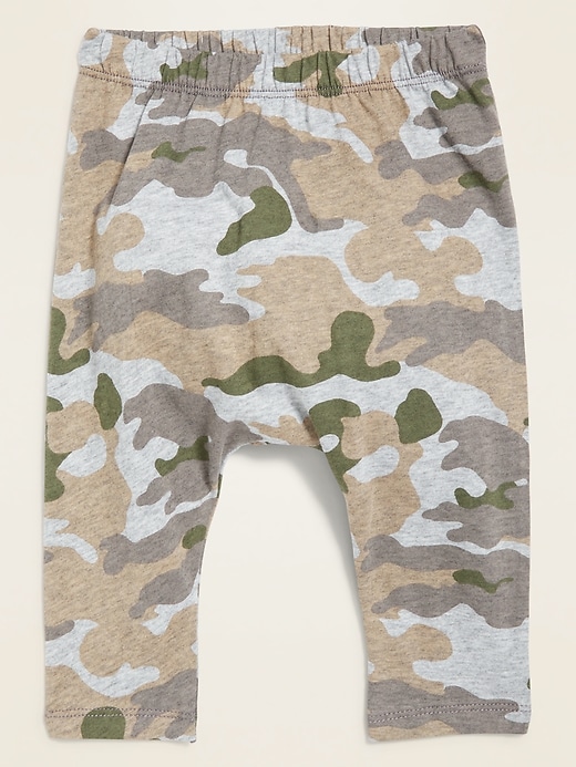 View large product image 1 of 1. Unisex Camo-Print U-Shaped Jersey Pants for Baby