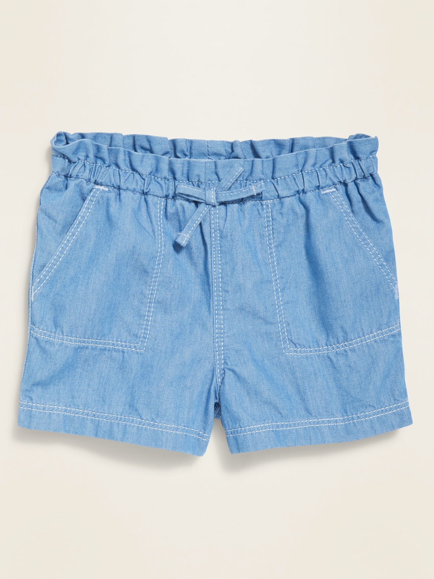 Chambray Pull-On Utility Shorts for Baby | Old Navy