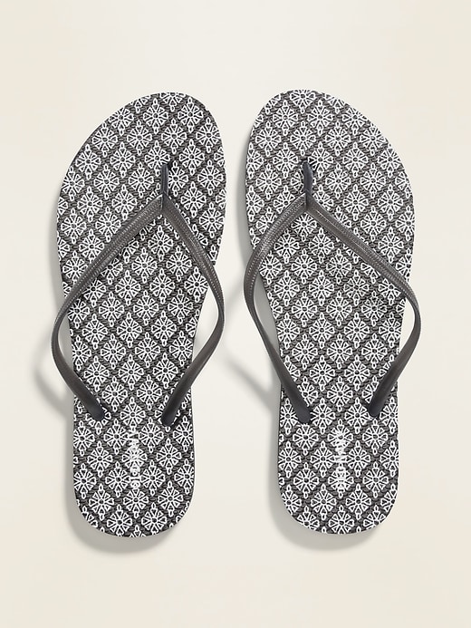 Old Navy Patterned Flip-Flops for Women - 20135544200