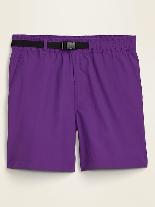 View large product image 1 of 1. Nylon Hybrid-Tech Hiking Shorts -- 6-inch inseam