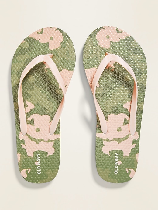 Old Navy Printed Flip Flops For Girls 573367032 