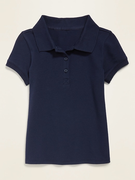 View large product image 1 of 1. Uniform Short-Sleeve Polo for Toddler Girls