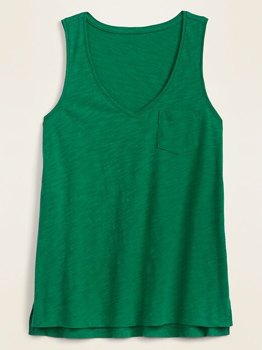View large product image 1 of 1. EveryWear Slub-Knit V-Neck Tank Top for Women