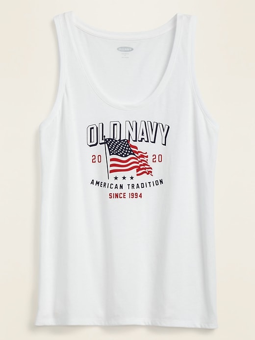 View large product image 1 of 1. EveryWear 2020 US. Flag Tank Top for Women