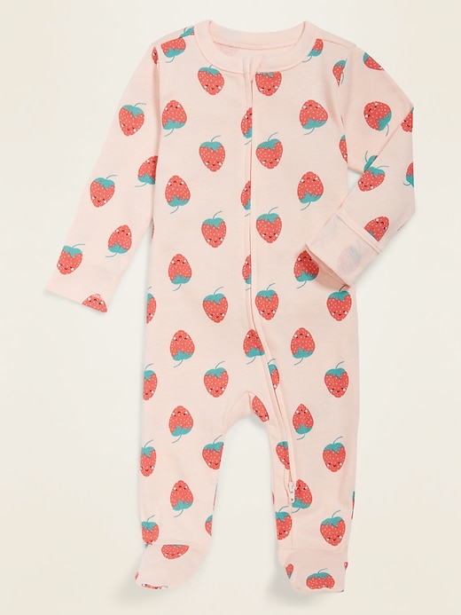 Unisex Printed Sleep & Play Footed One-Piece for Baby | Old Navy