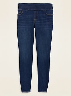 old navy plus size pull on jeans