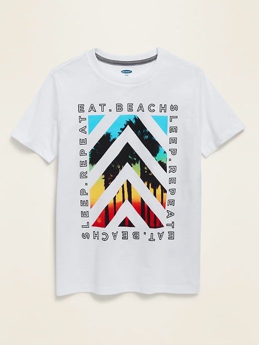 View large product image 1 of 1. Graphic Crew-Neck Tee For Boys