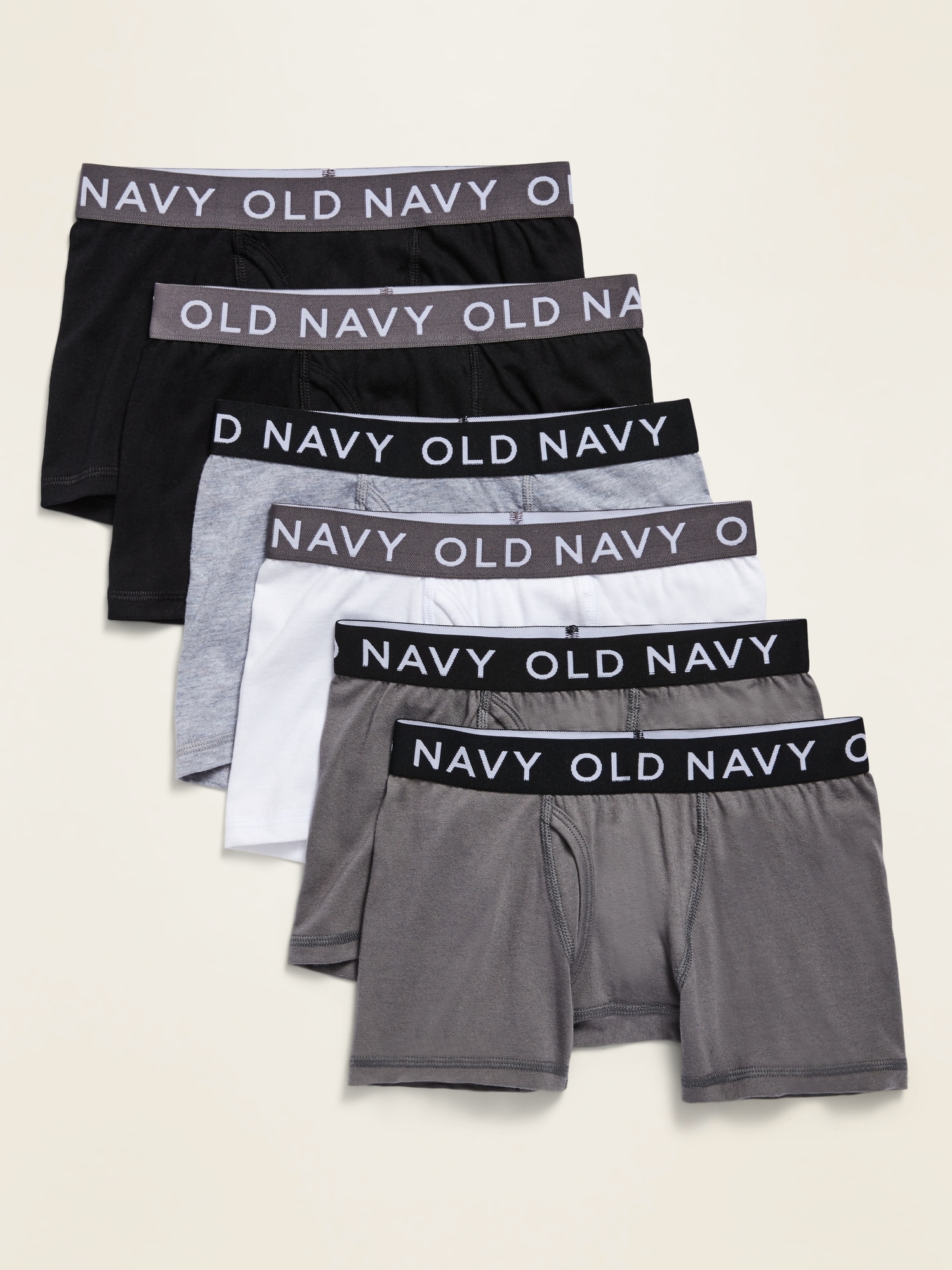 Old Navy Kid Boys Underwear 6pk Boxer Brief Sports Skater Stripes Size S M  or XL