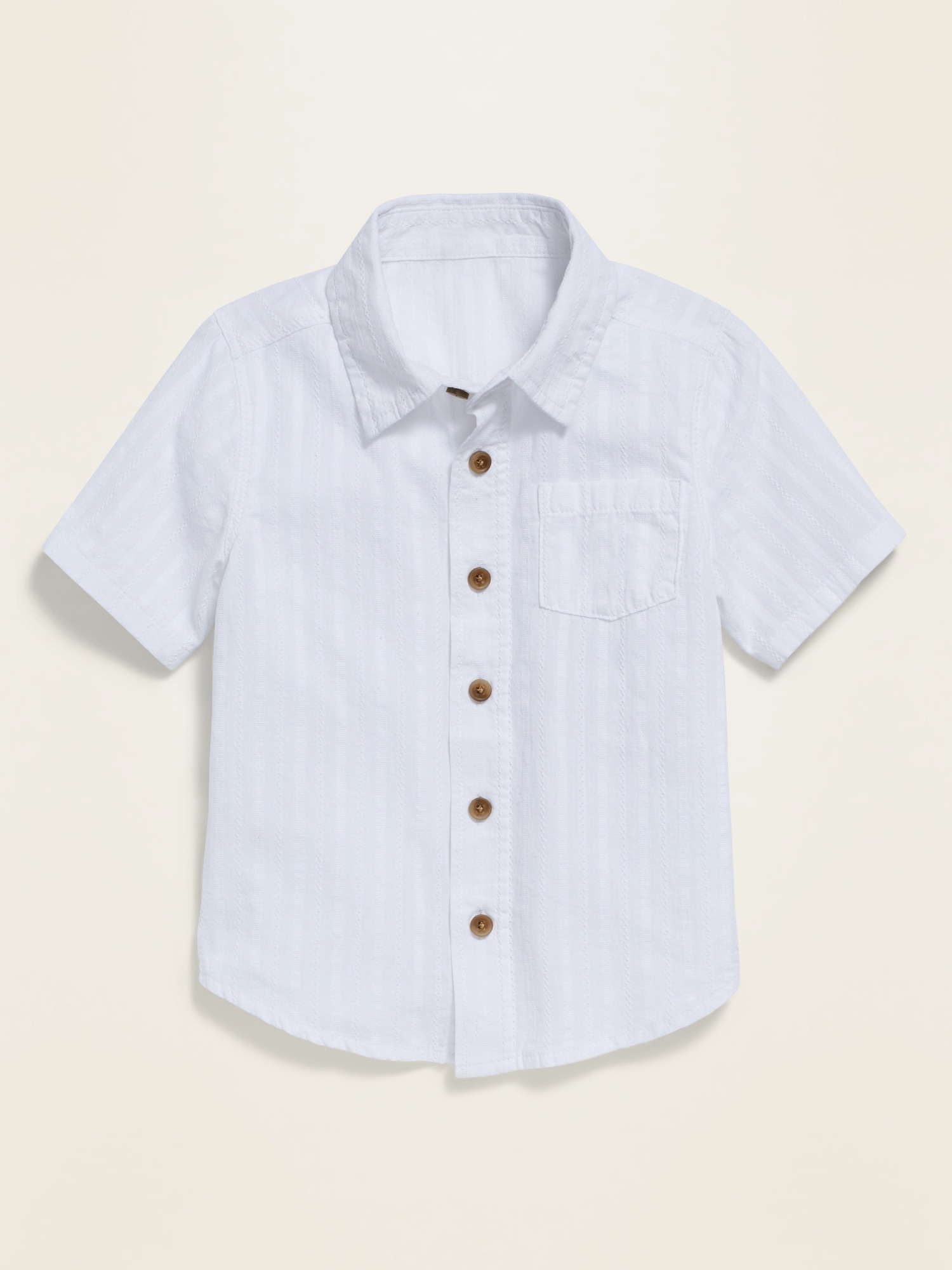 Textured Dobby Short-Sleeve Pocket Shirt for Toddler Boys | Old Navy