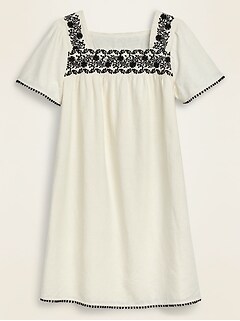 old navy white linen dress