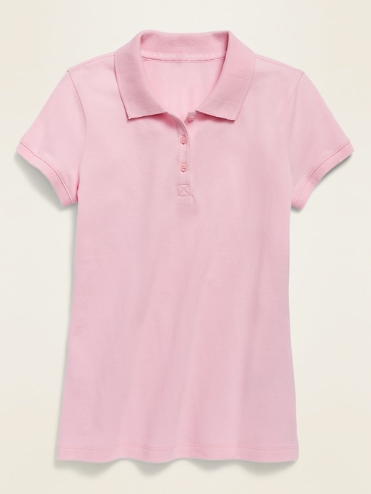 Old Navy Uniform Pique Polo for Girls. 1