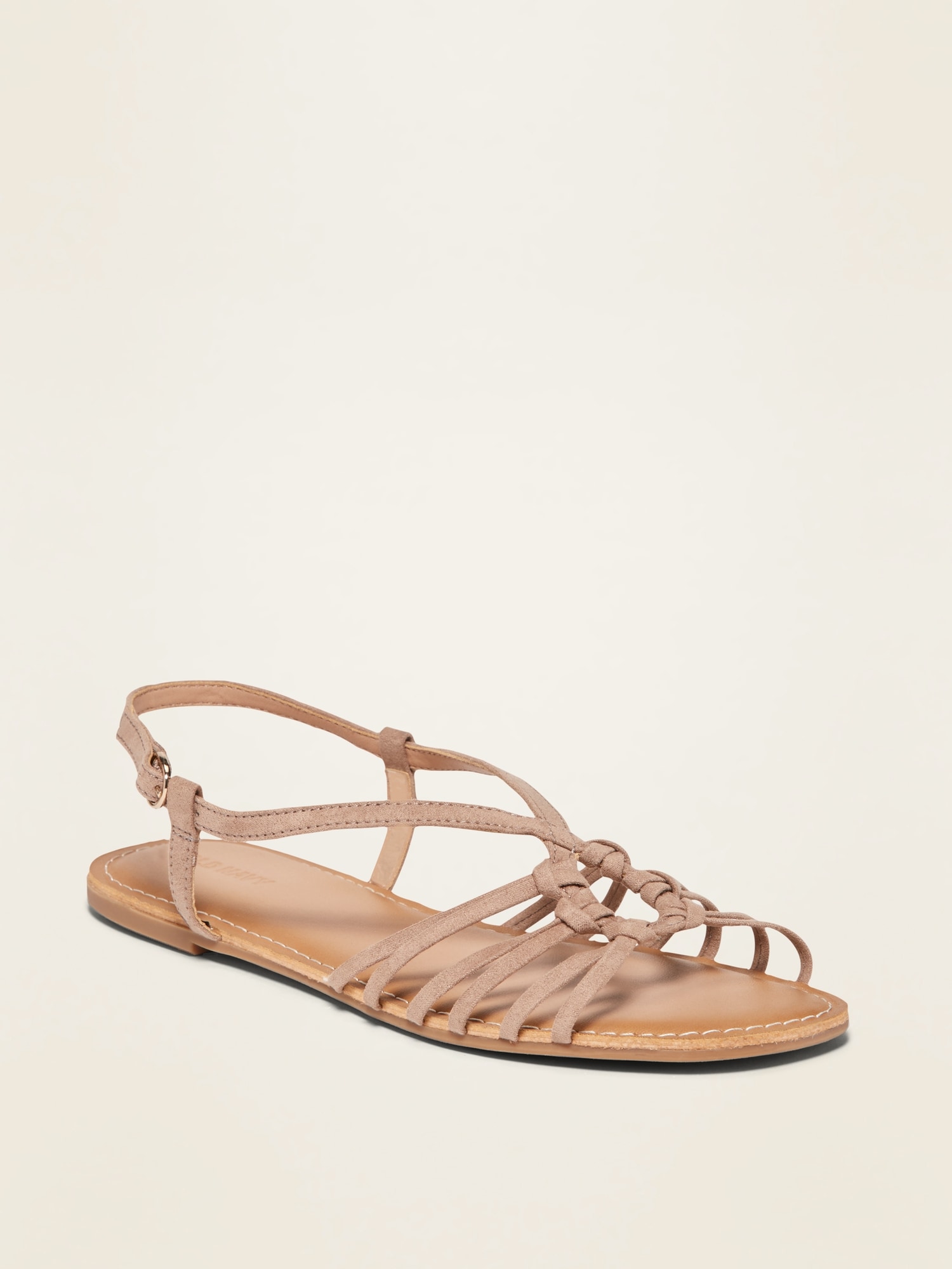 Strappy Faux Suede Sandals For Women Old Navy