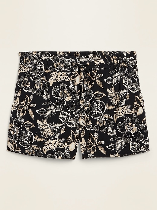 View large product image 1 of 1. Mid-Rise Soft-Woven Pull-On Shorts -- 4-inch inseam