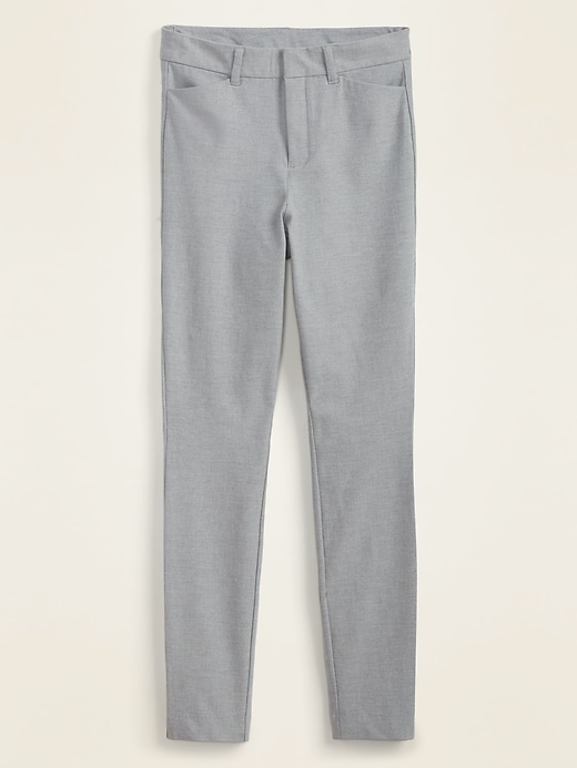 View large product image 1 of 1. High-Waisted Heather-Gray Pixie Ankle Pants for Women