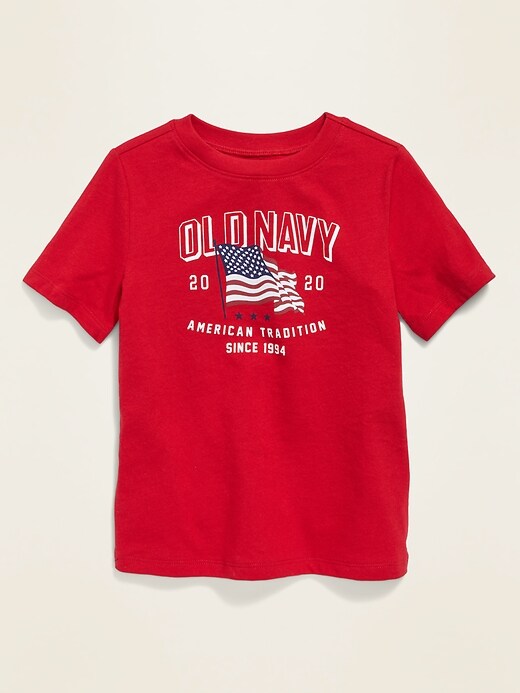 View large product image 1 of 1. 2020 U.S. Flag Graphic Tee for Toddler Boys