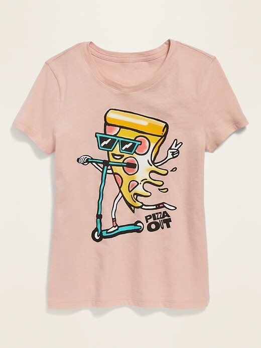 View large product image 1 of 1. Graphic Crew-Neck Tee for Girls