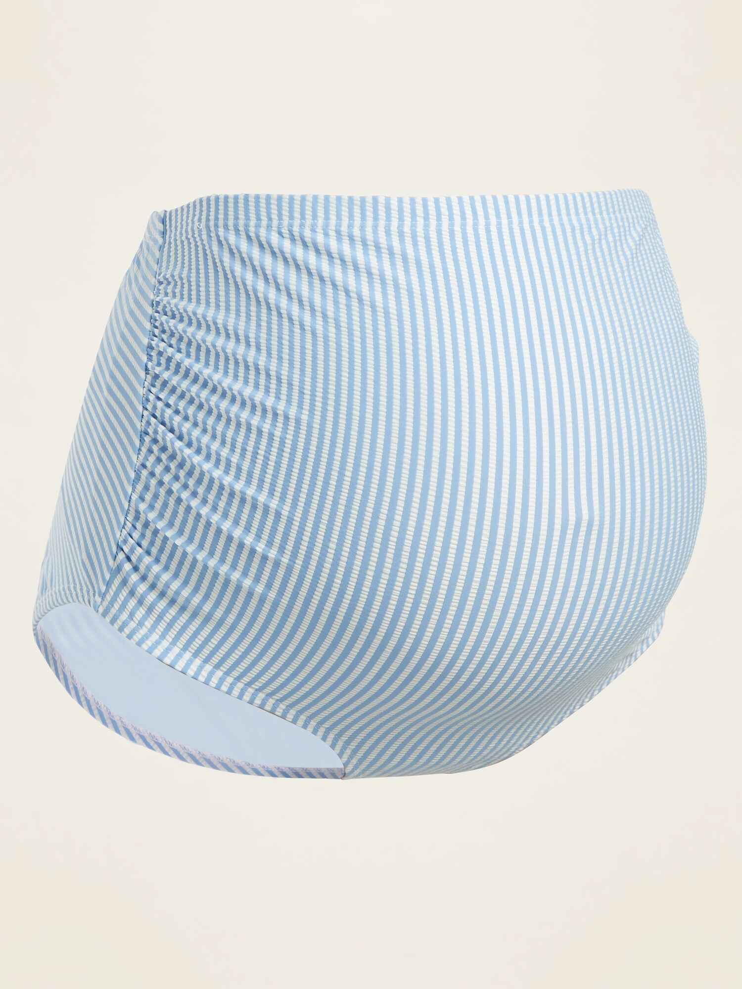 Maternity HighWaisted SeersuckerStripe Swim Bottoms Old Navy