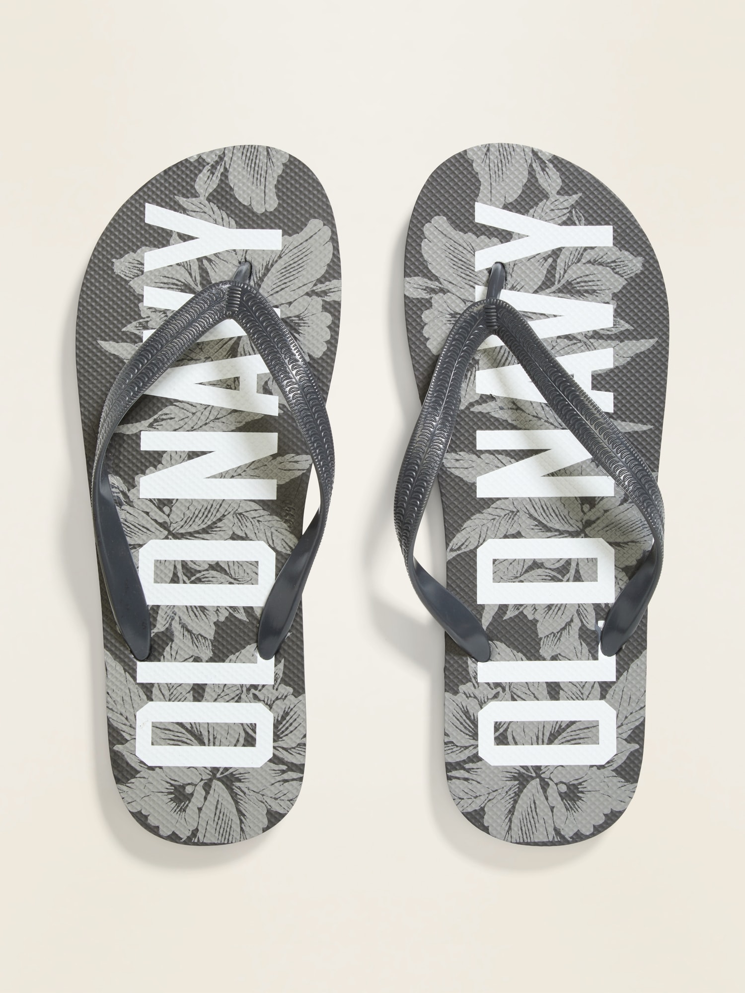 Old navy men's 2024 white flip flops