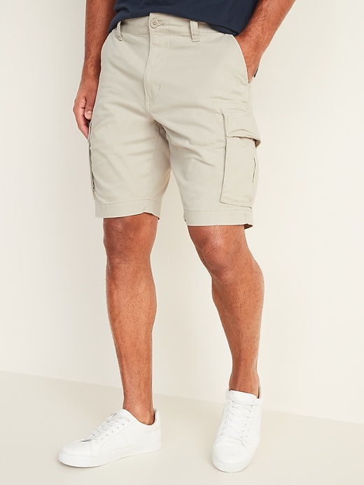 View large product image 1 of 2. Lived-In Straight Cargo Shorts -- 10-inch inseam