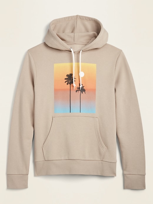 View large product image 1 of 1. Palm Trees Graphic Pullover Hoodie
