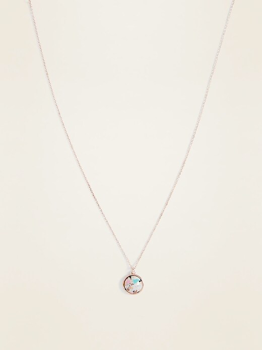 Marbled- Bead Pendant Necklace for Women | Old Navy
