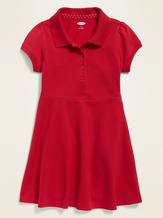 View large product image 1 of 1. Uniform Polo Dress for Toddler Girls