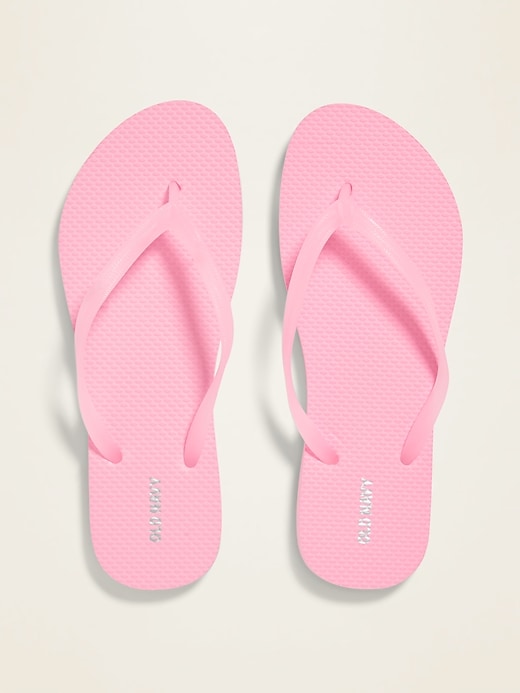 View large product image 1 of 1. Pop-Color Flip-Flops for Women
