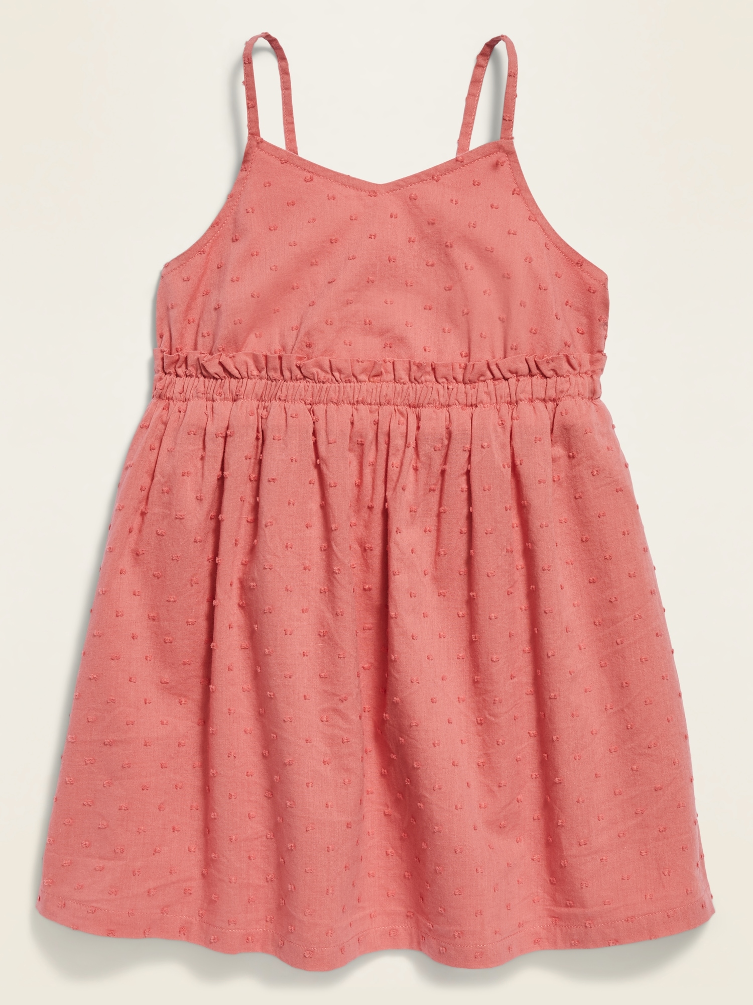 Girls Soft Cotton Camisole Dress | Hot Pink