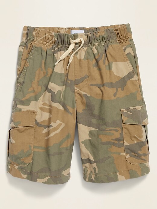 View large product image 1 of 1. Lightweight Built-In Flex Jogger Cargo Shorts For Boys