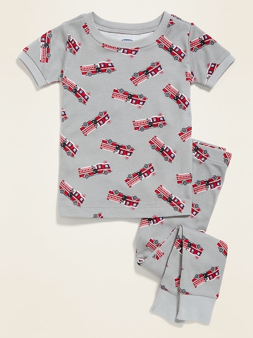 View large product image 1 of 6. Unisex Snug-Fit Graphic Pajama Set for Toddler & Baby